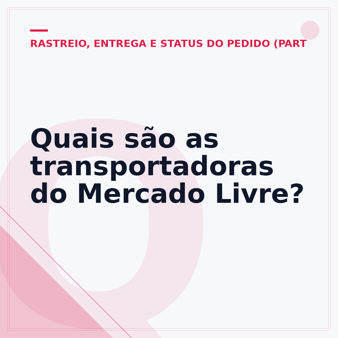 Quais são as transportadoras do Mercado Livre?