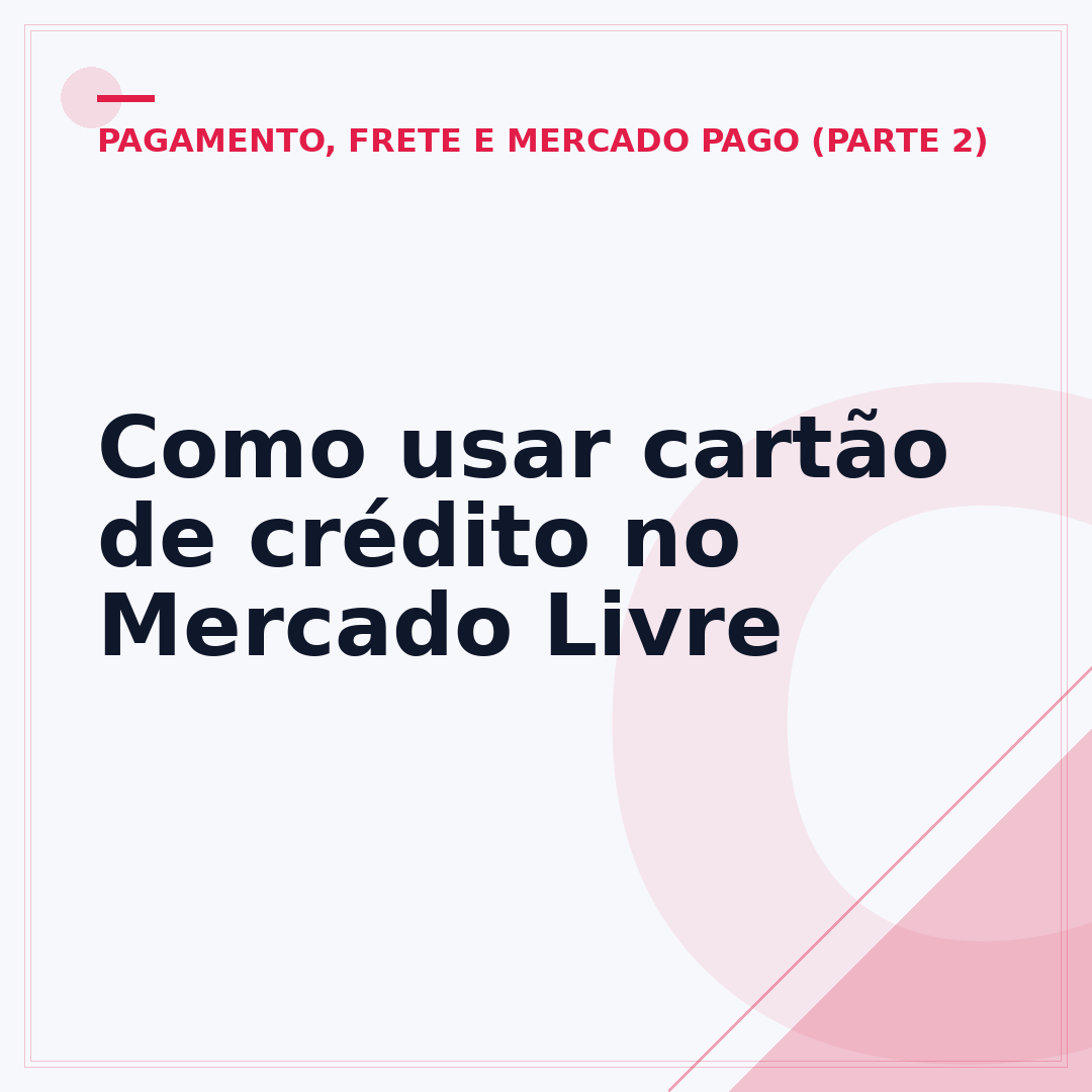 Como usar cartão de crédito no Mercado Livre