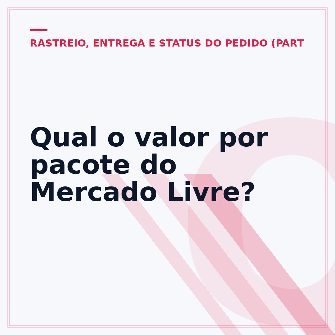Qual o valor por pacote do Mercado Livre?