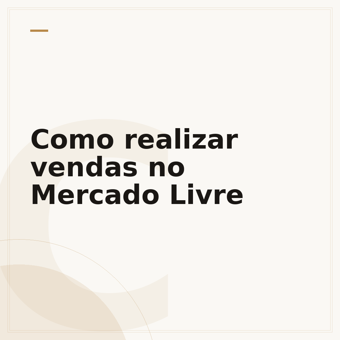 Como realizar vendas no Mercado Livre