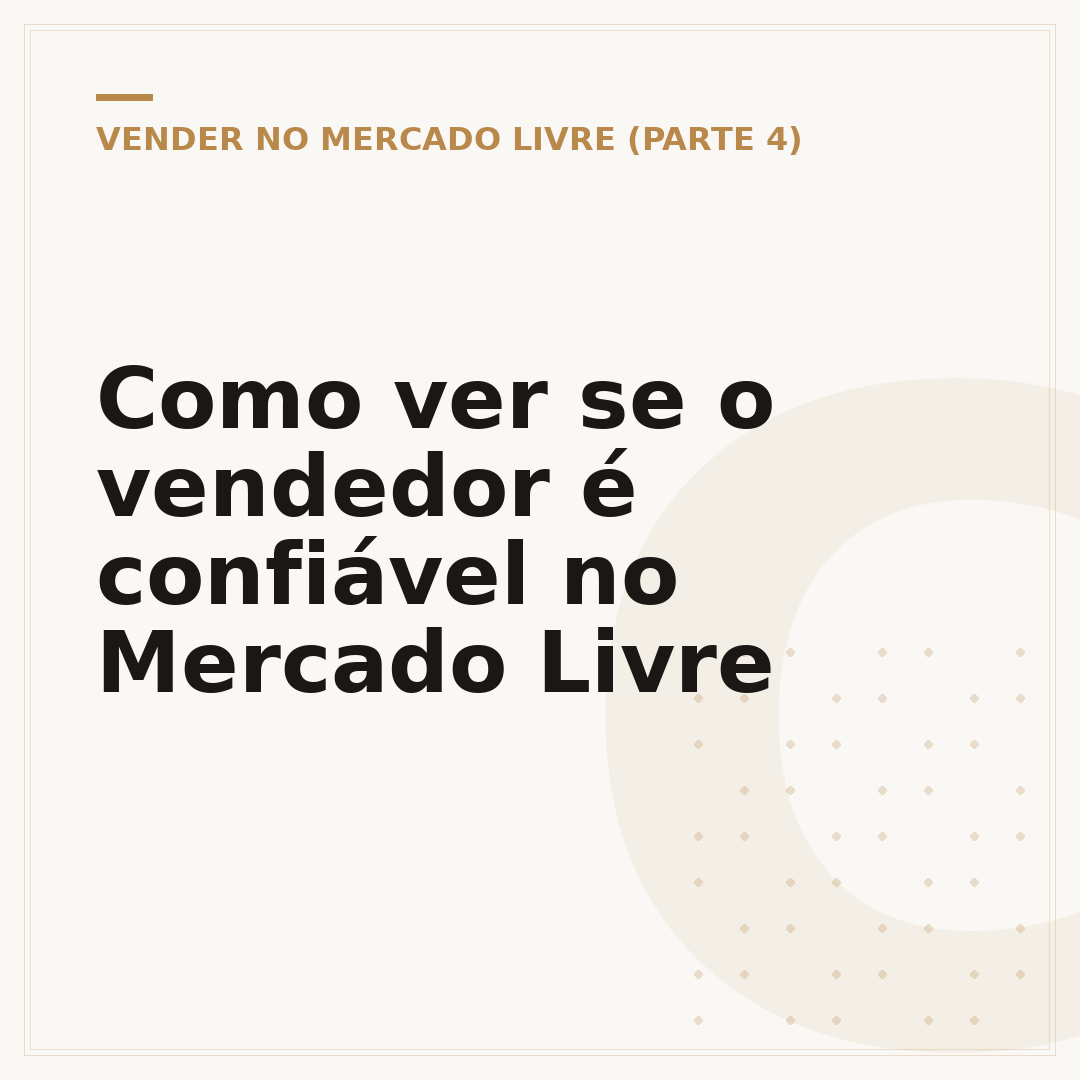 Como ver se o vendedor é confiável no Mercado Livre