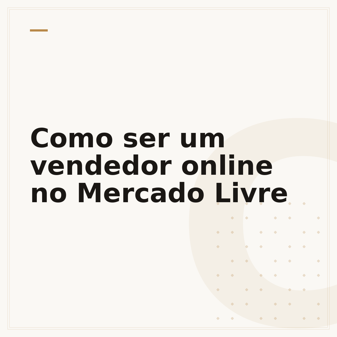 Como ser um vendedor online no Mercado Livre