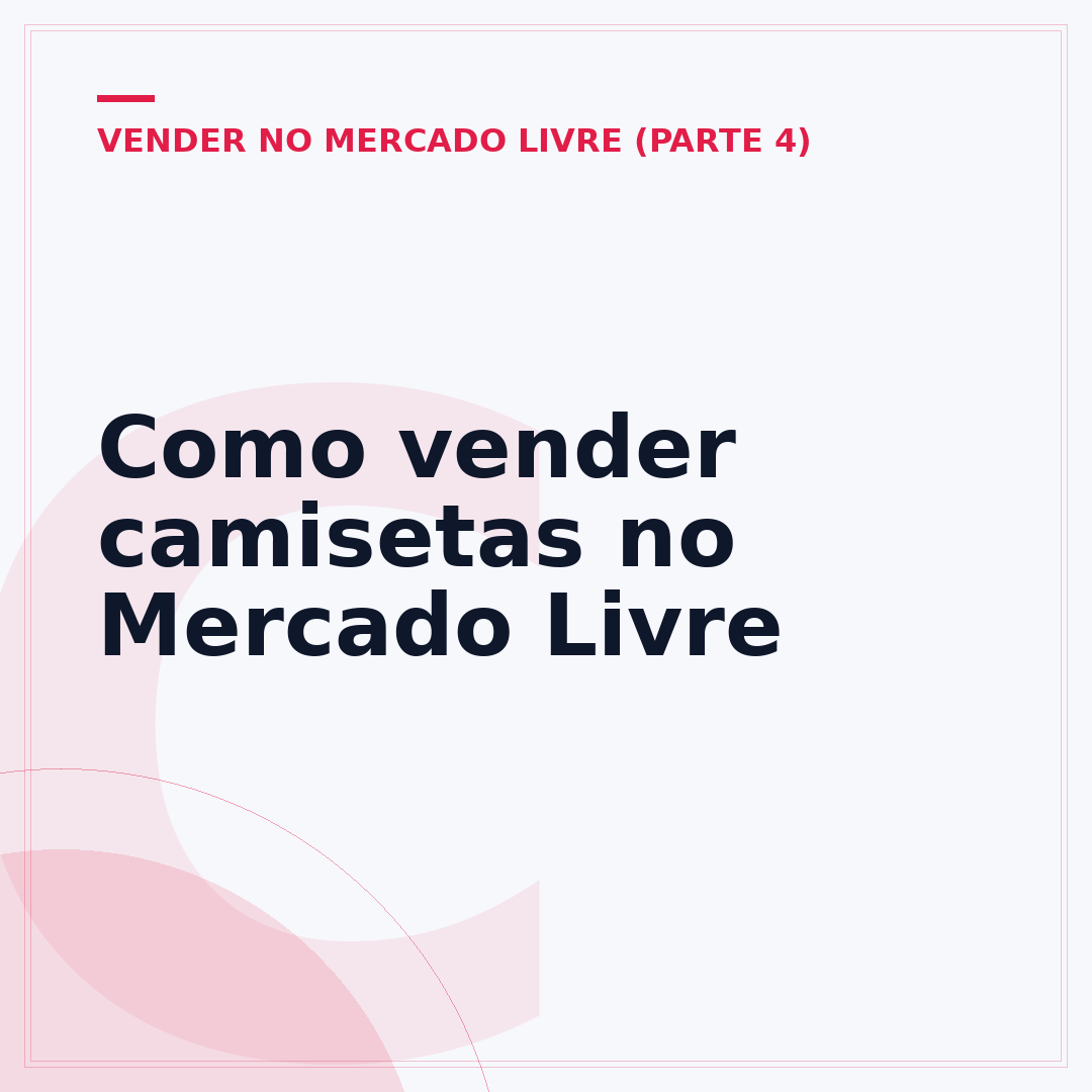 Como vender camisetas no Mercado Livre