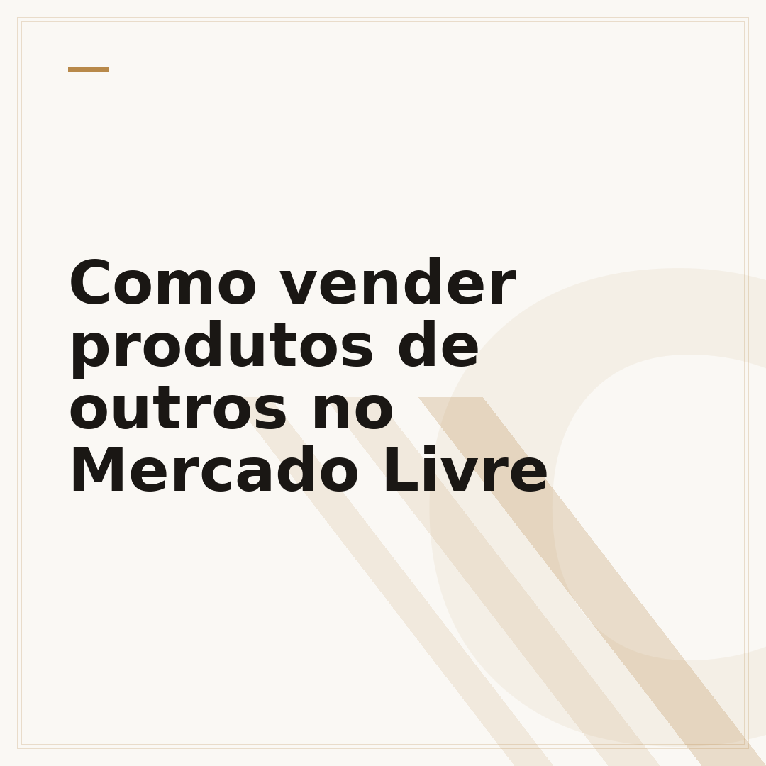 Como vender produtos de outros no Mercado Livre