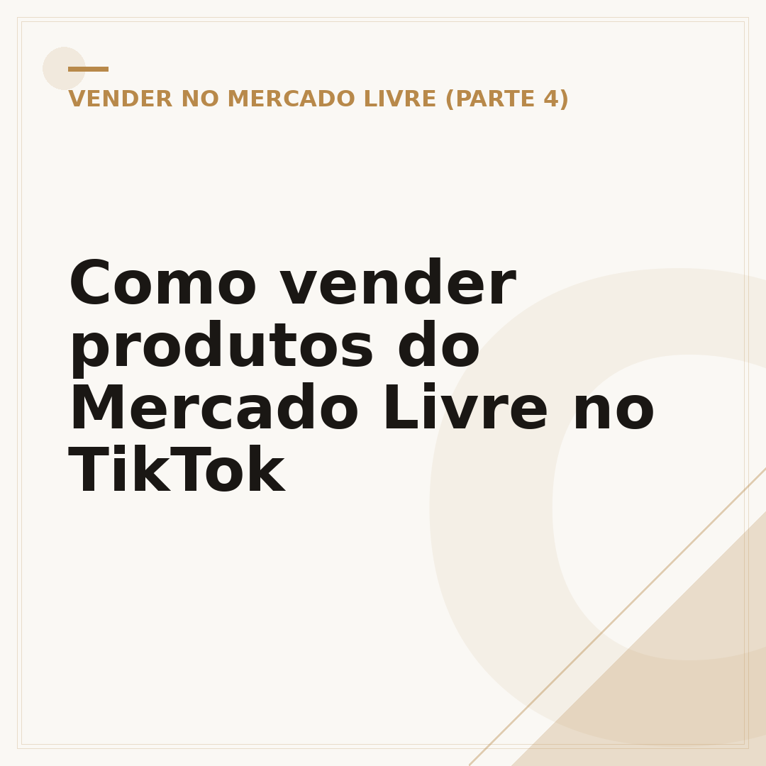 Como vender produtos do Mercado Livre no TikTok