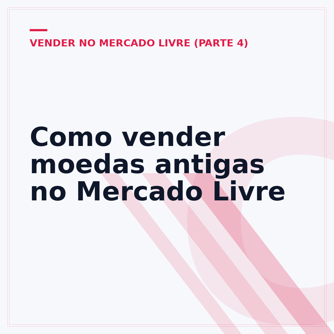 Como vender moedas antigas no Mercado Livre