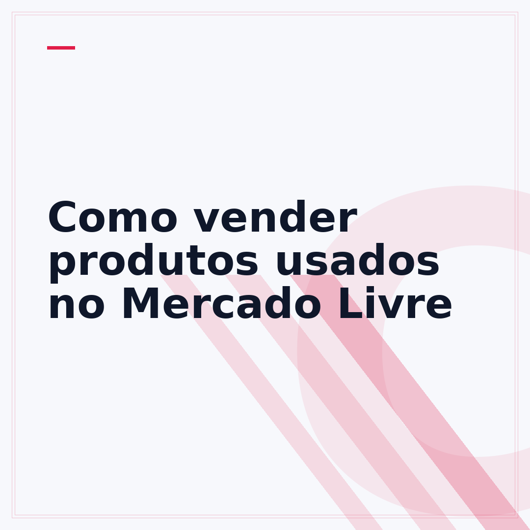 Como vender produtos usados no Mercado Livre