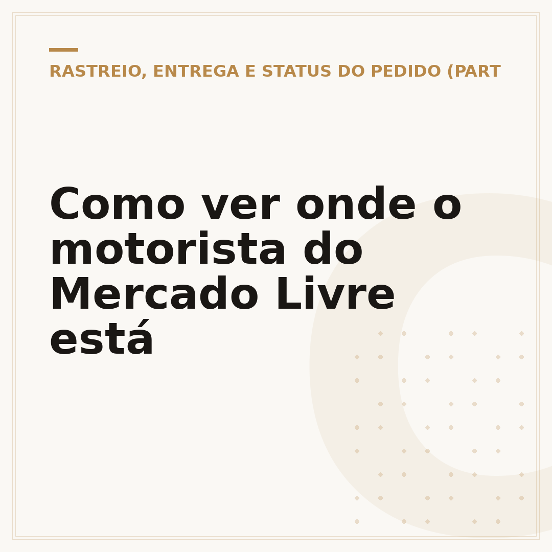 Como ver onde o motorista do Mercado Livre está