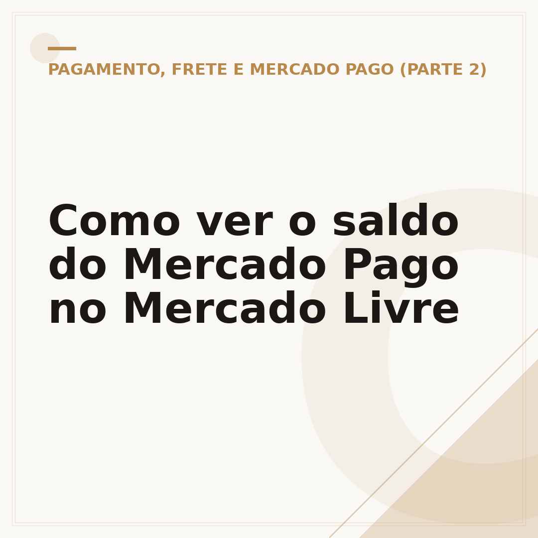 Como ver o saldo do Mercado Pago no Mercado Livre